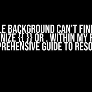 Flextable Background Can’t Find Column or Recognize {{ }} or . within My Function: A Comprehensive Guide to Resolution