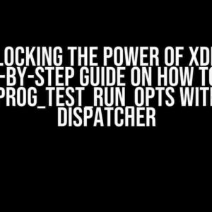 Unlocking the Power of XDP: A Step-by-Step Guide on How to Use bpf_prog_test_run_opts with XDP Dispatcher